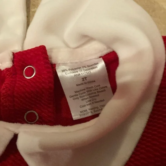 Red Dress with Reindeer Design - Picture 3 of 4